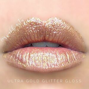 LipSense Moisturizing Ultra Gold Glitter Lip Gloss NEW Warm Metallic Shimmer
